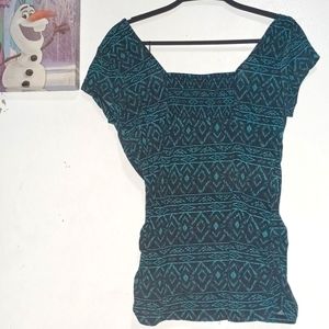 Light blue and black shirt for girls